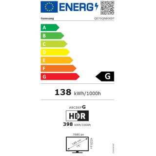 SAMSUNG QE75QN800DTXZ NEO QLED 8K AKTION  BIS 15.09